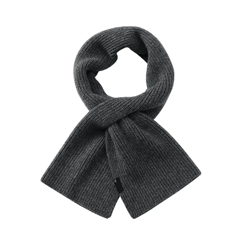 玖慕 纯羊毛秋冬百搭加厚保暖护颈针织交叉围脖短款 绒线围巾 女款