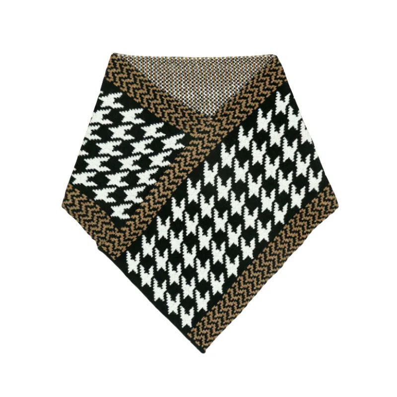 北极绒 韩版三角围巾秋冬保暖护颈 防寒高级感加厚脖套 围脖 男女同款情侣款