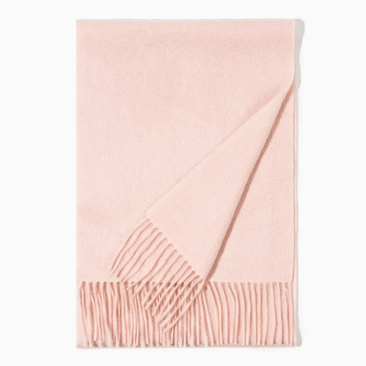 上海故事 纯色暖糯亲肤围脖 山羊绒 绒线围巾 男女同款情侣款 中国红礼盒装