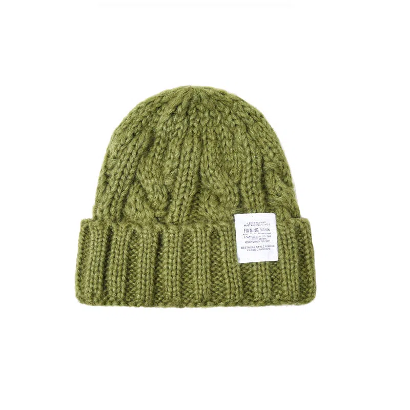 北极绒 秋冬大头围显脸小针织帽百搭保暖毛线款 涤纶 绒线帽 男女同款情侣款