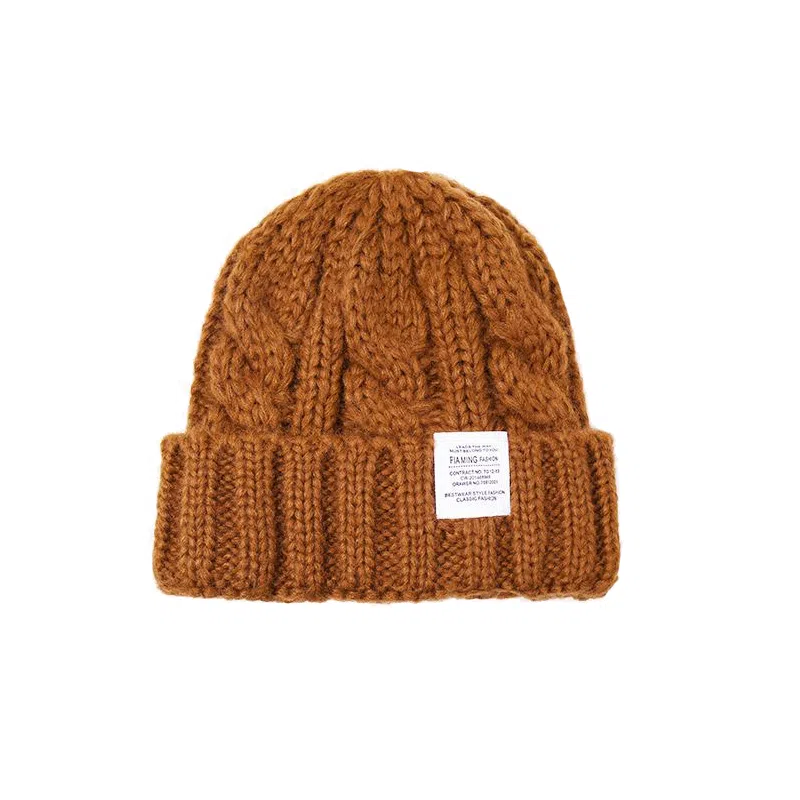 北极绒 秋冬大头围显脸小针织帽百搭保暖毛线款 涤纶 绒线帽 男女同款情侣款