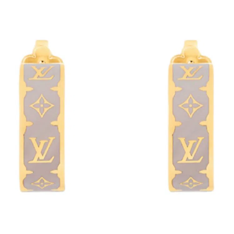 Louis Vuitton Nanogram Enamel Earrings