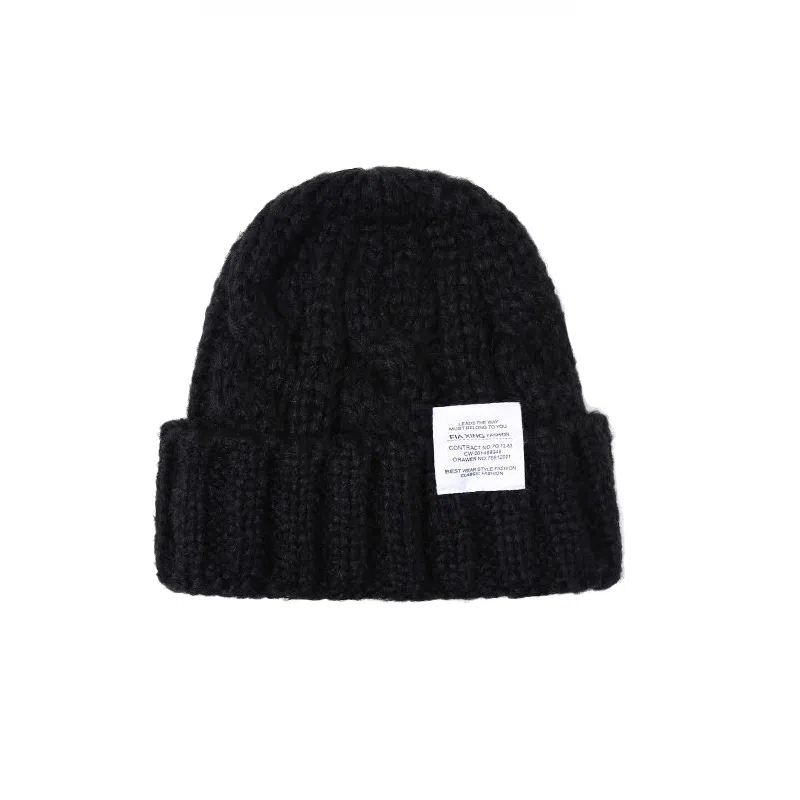 北极绒 秋冬大头围显脸小针织帽百搭保暖毛线款 涤纶 绒线帽 男女同款情侣款