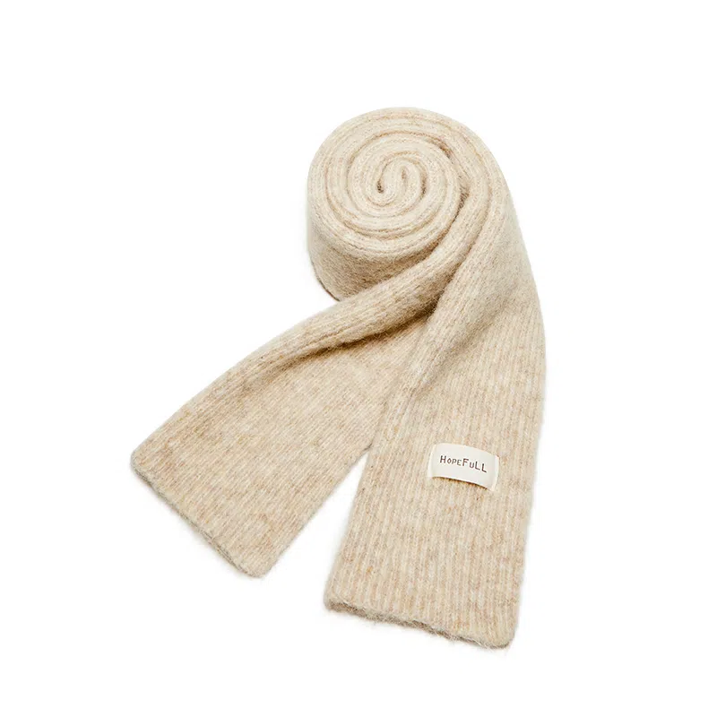 纳兰杜 纯色软糯感可爱百搭保暖防寒时尚韩版简约潮流穿搭 绒线围巾 女款  多色