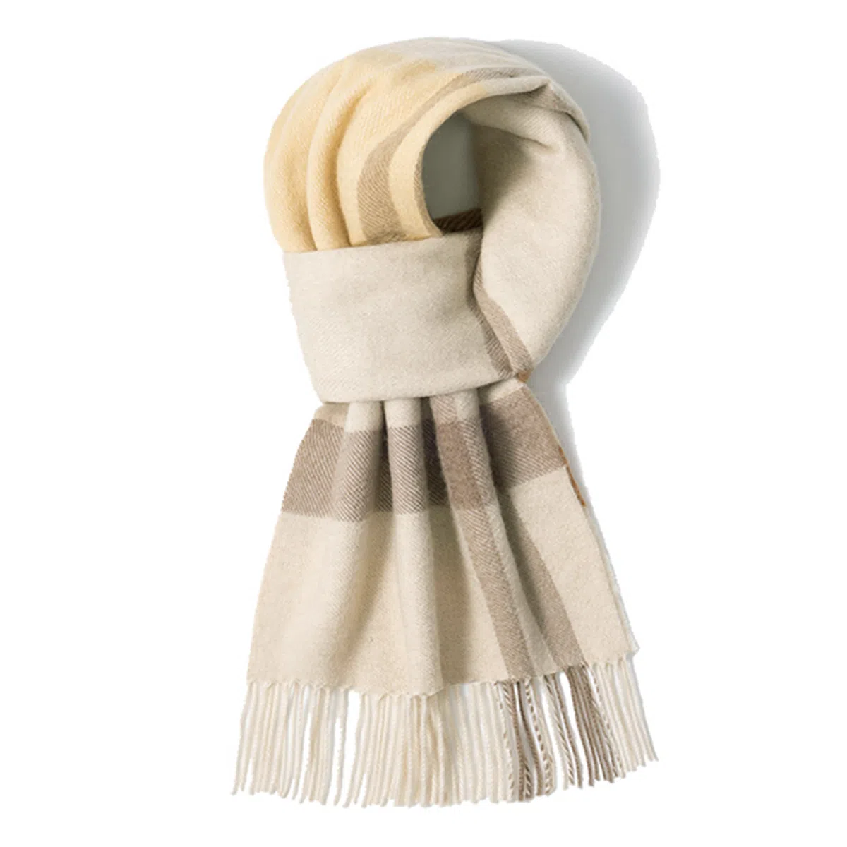 上海故事 通用款粗纺格子羊绒多种颜色 绒线围巾 女款