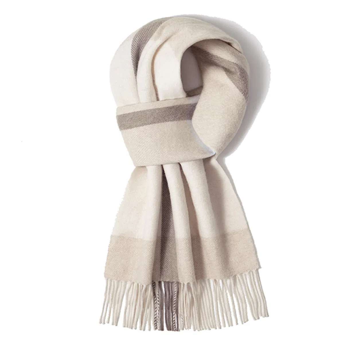 上海故事 通用款粗纺格子羊绒多种颜色 绒线围巾 女款