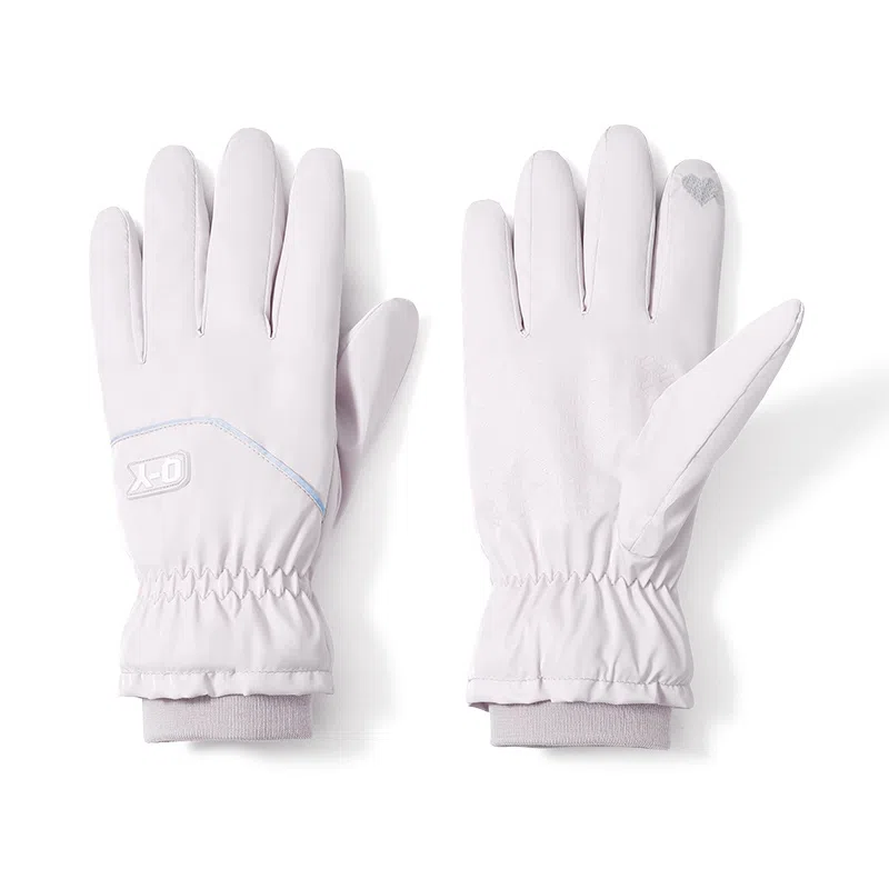 俞兆林 滑雪保暖加绒加厚骑行电动车防风防寒可触屏雪山防泼水 聚酯纤维 手套 女款