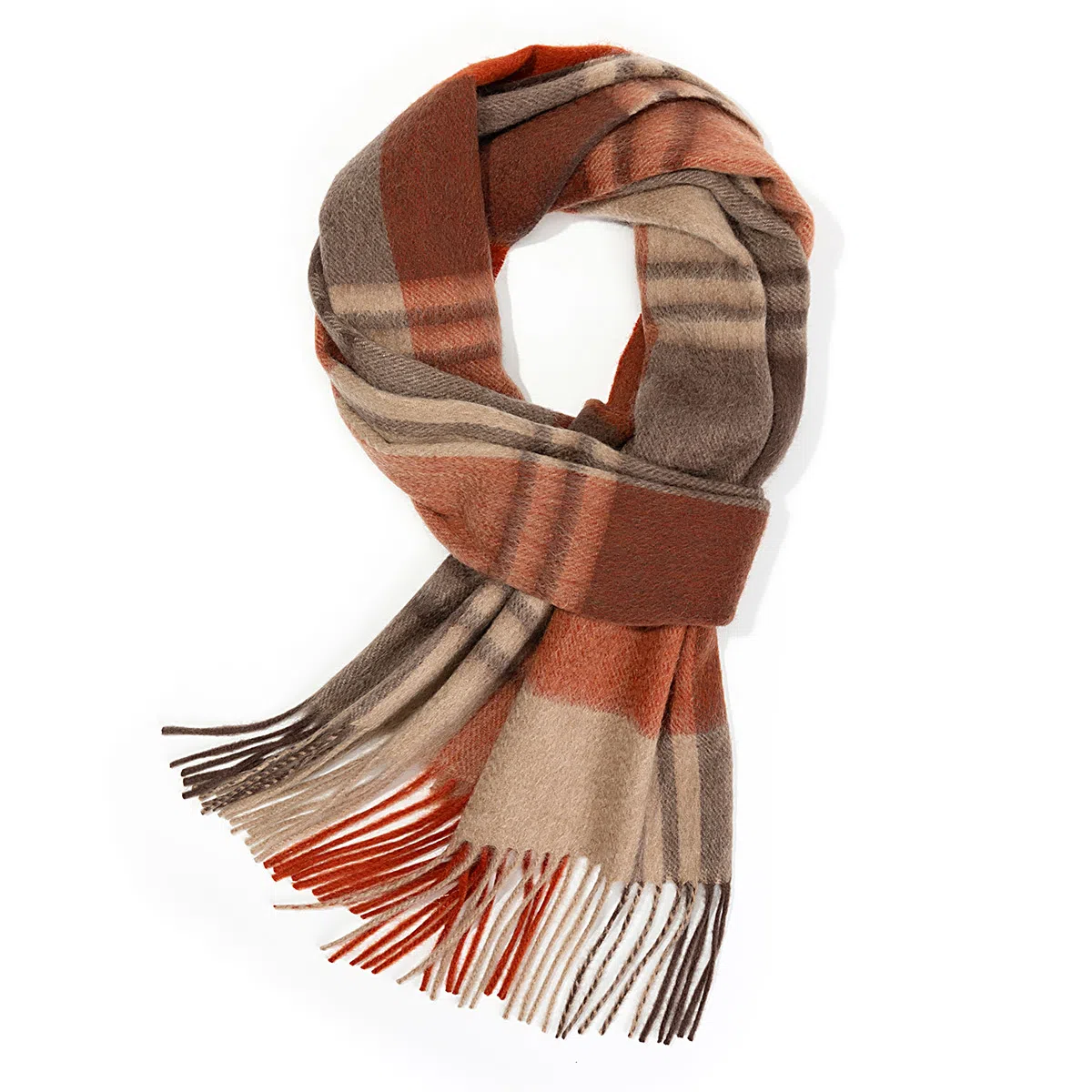 上海故事 通用款粗纺格子羊绒多种颜色 绒线围巾 女款