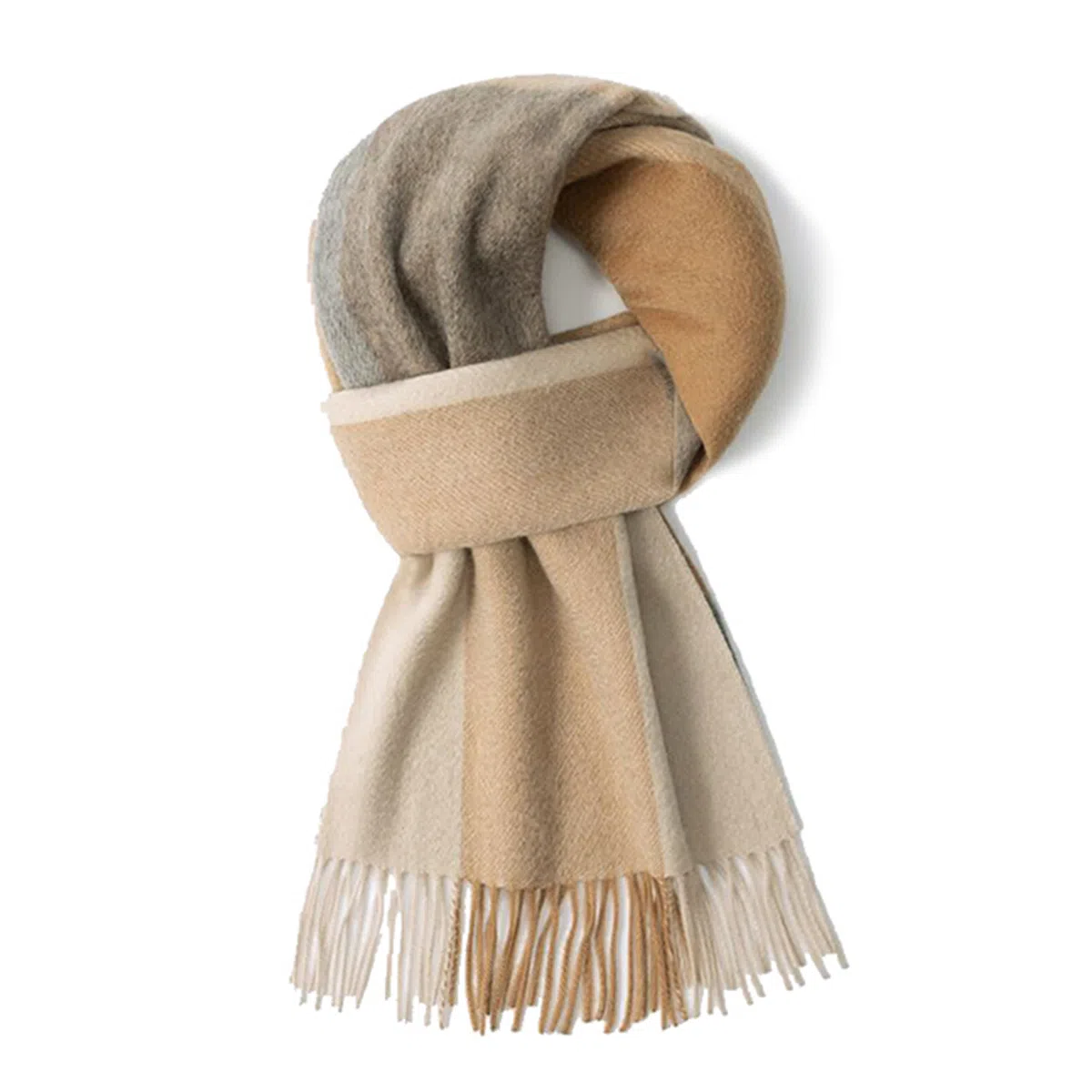 上海故事 通用款粗纺格子羊绒多种颜色 绒线围巾 女款