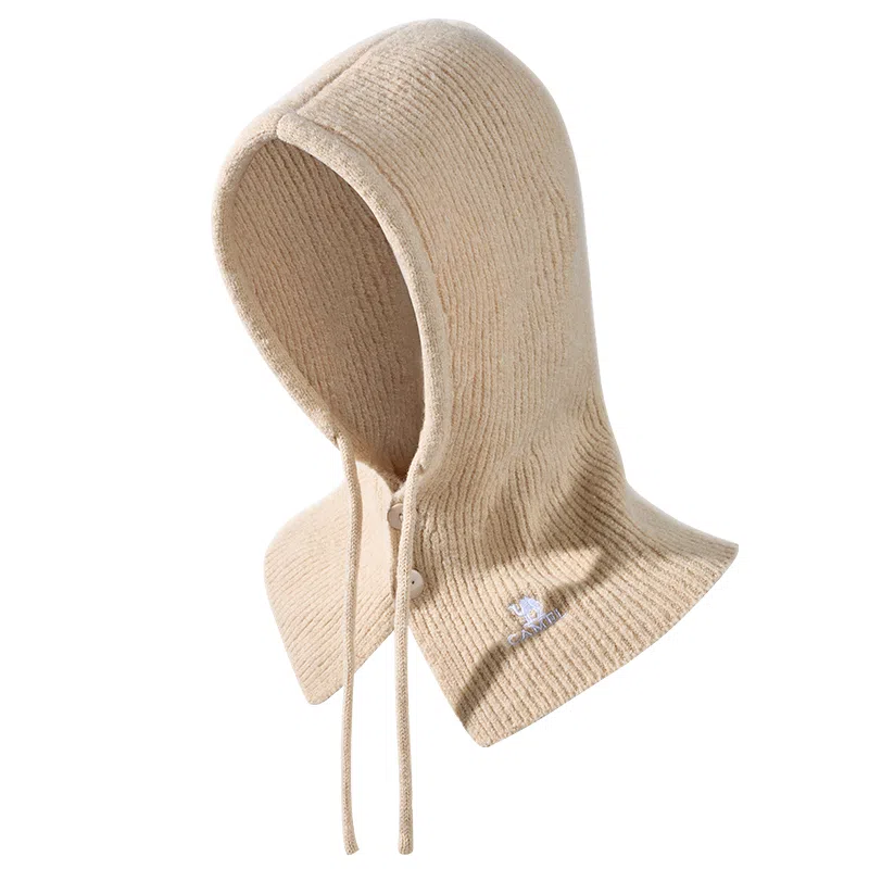 CAMEL Balaclava Knit Hat Scarf