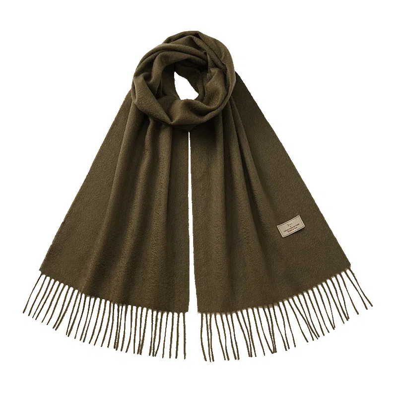 玖慕 秋冬加厚保暖送礼情侣本命年披肩 山羊绒 绒线围巾 女款