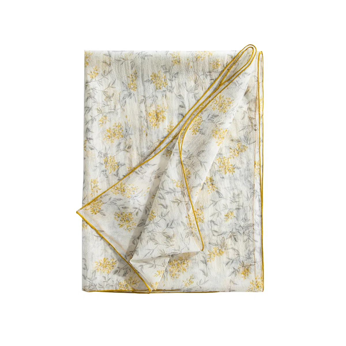 丝界 时尚轻薄珍珠纱真丝百搭长巾 丝巾 女款