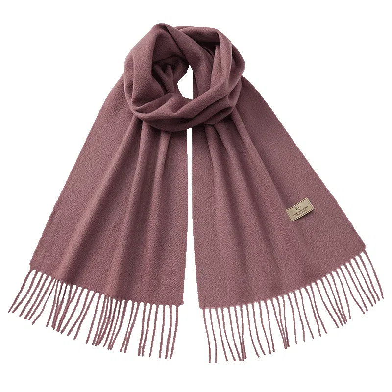 玖慕 秋冬加厚保暖送礼情侣本命年披肩 山羊绒 绒线围巾 女款