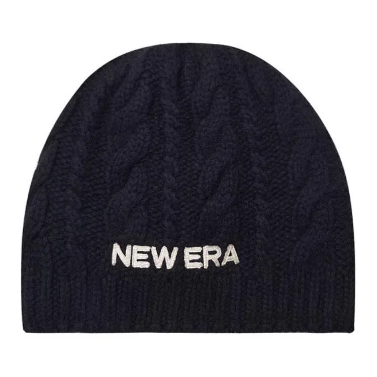 New Era Logo Beanie Black