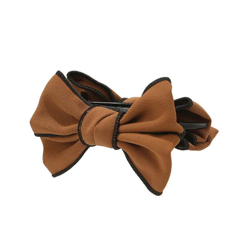 如花梦 甜美蝴蝶结高马尾抓夹氛围感少女心后脑勺扎发日常百搭气质丸子头 布艺 亚克力 发夹 女款