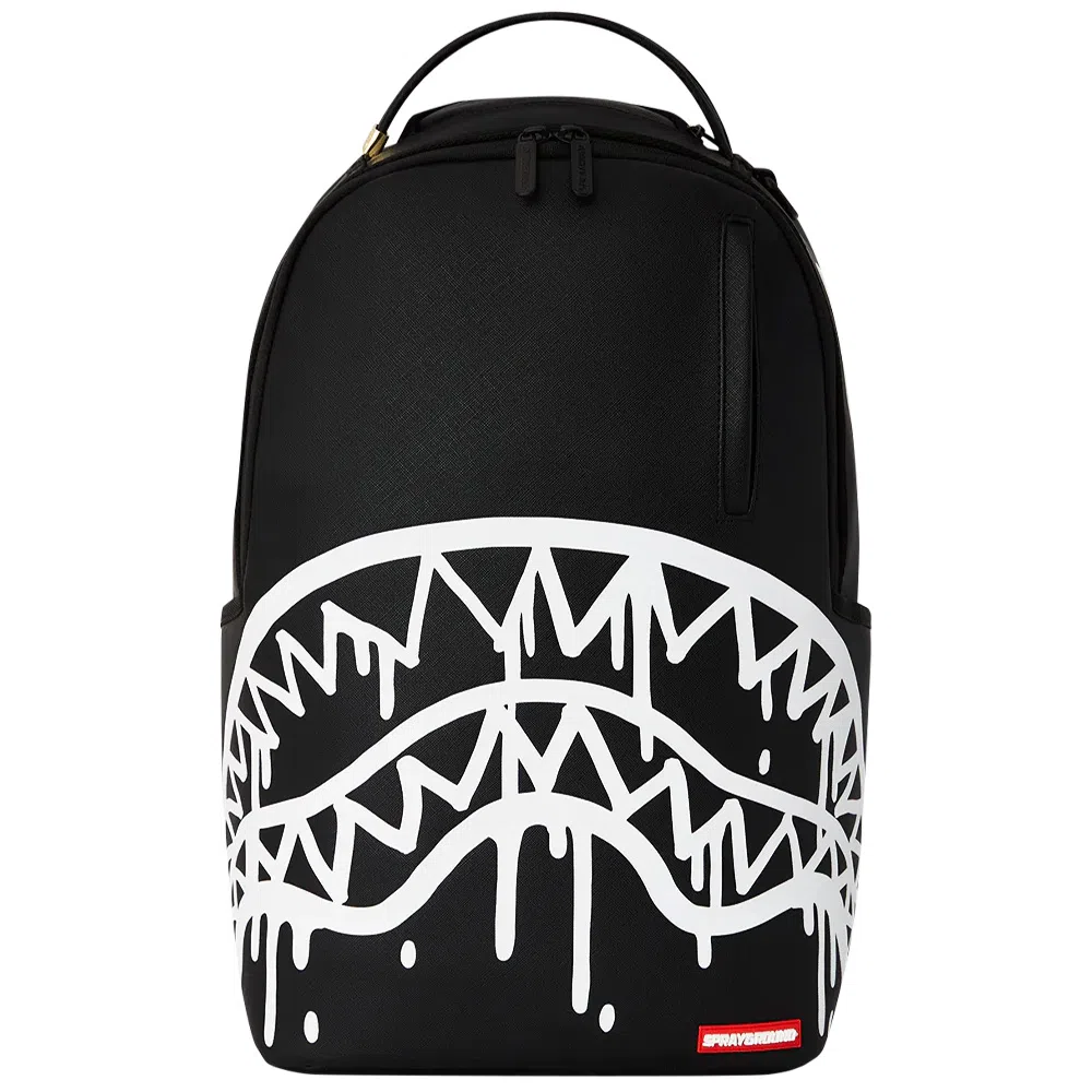 Sprayground Shark Logo Black Backpack