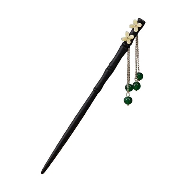 流苏步摇新中式 圣所 松竹影 木 发簪 女款