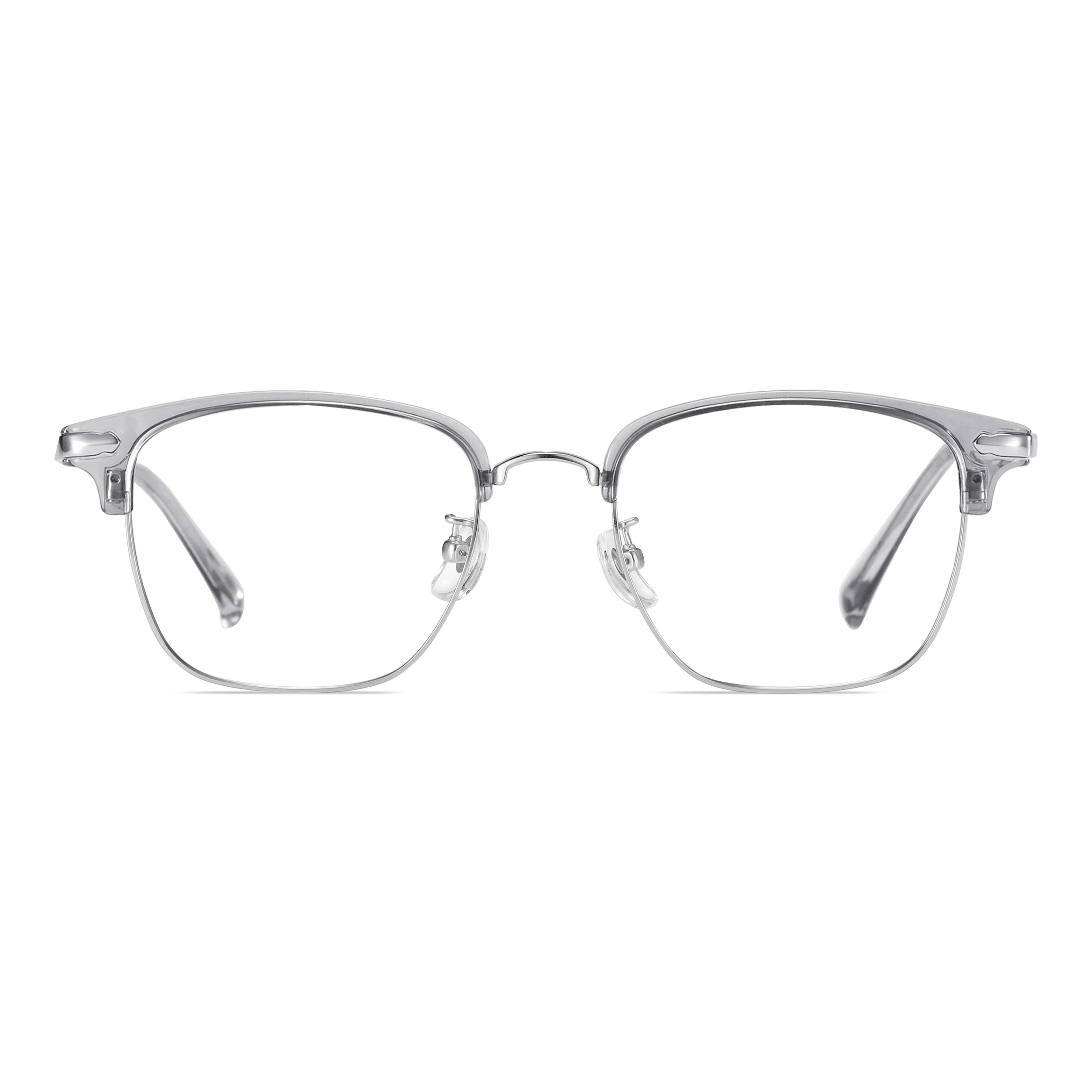 苍木优品 超轻纯钛半框近视镜框复古斯文理工可配度数大框眼睛架 功能性眼镜 男女同款情侣款