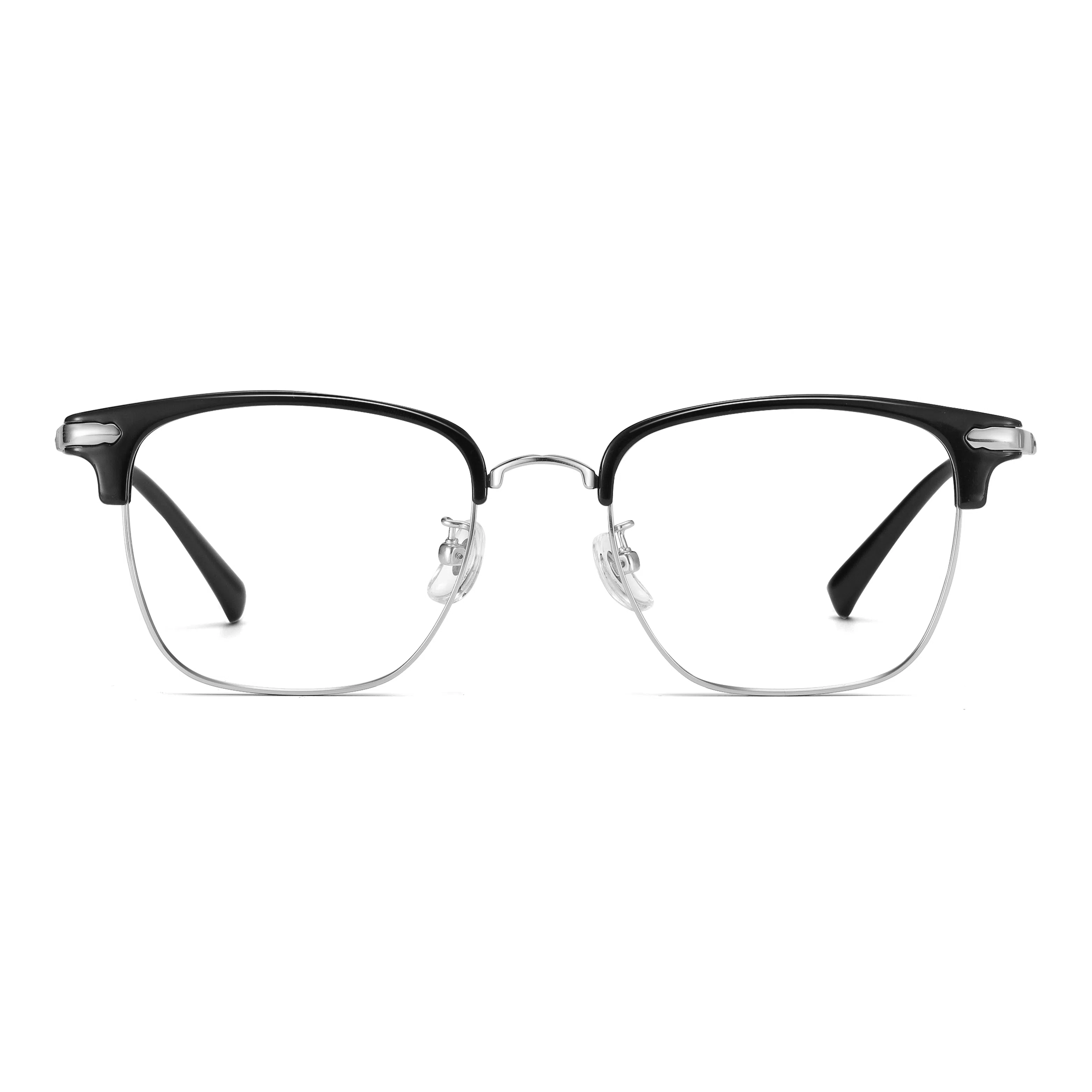 苍木优品 超轻纯钛半框近视镜框复古斯文理工可配度数大框眼睛架 功能性眼镜 男女同款情侣款