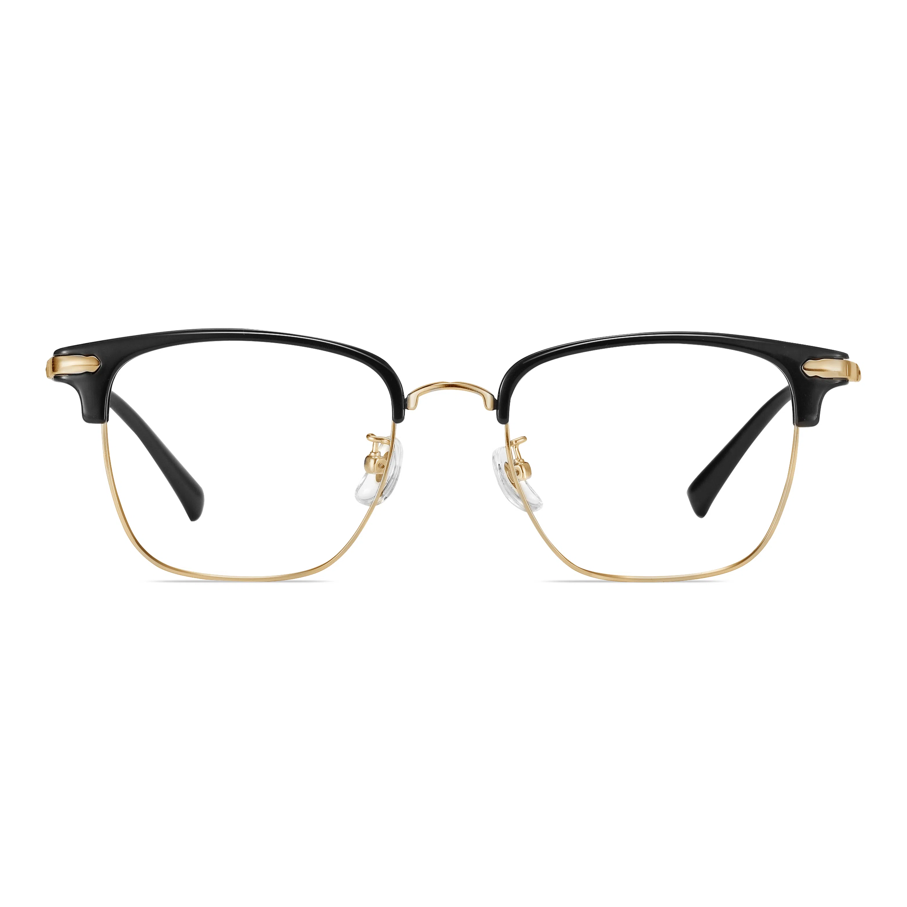 苍木优品 超轻纯钛半框近视镜框复古斯文理工可配度数大框眼睛架 功能性眼镜 男女同款情侣款