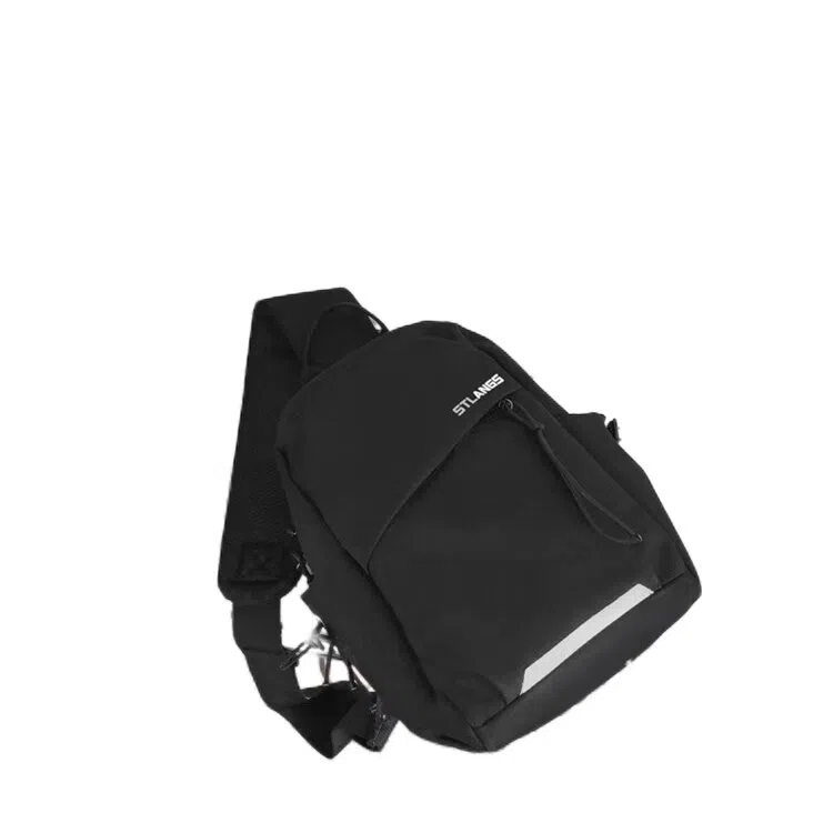 泰克森 休闲简约日常时尚百搭 尼龙 胸包 男女同款情侣款 黑色绿色蓝色米白色