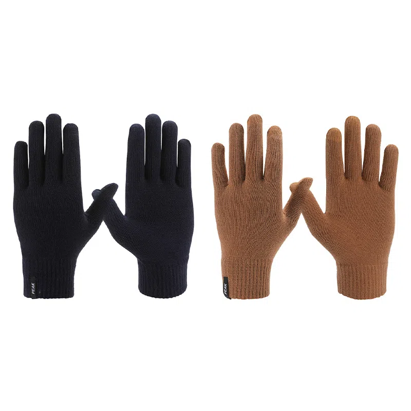 匹克 冬季保暖户外骑行滑雪触屏加绒骑车开车防寒针织毛线 腈纶 绒线手套 男女同款情侣款 多色可选