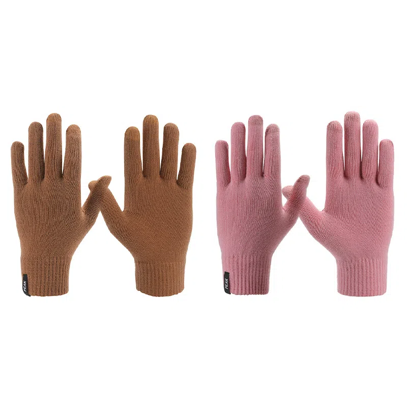匹克 冬季保暖户外骑行滑雪触屏加绒骑车开车防寒针织毛线 腈纶 绒线手套 男女同款情侣款 多色可选