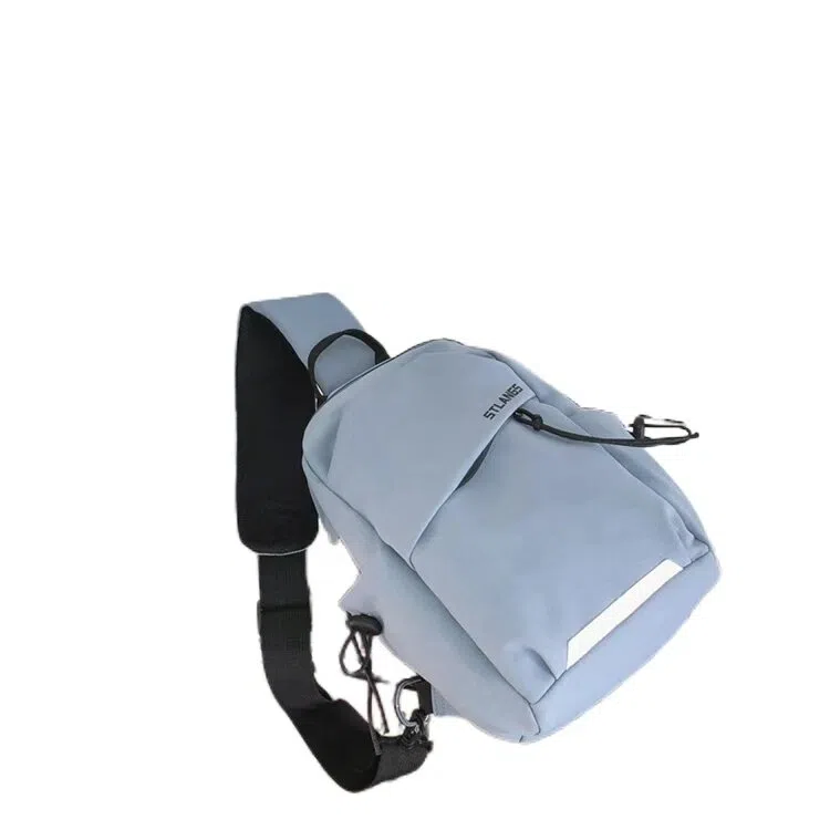 泰克森 休闲简约日常时尚百搭 尼龙 胸包 男女同款情侣款 黑色绿色蓝色米白色