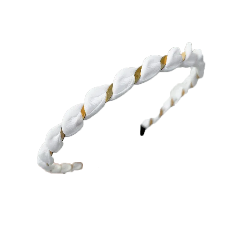 贯古今 小清新缠绕外出百搭头箍发捆高颅顶压发发卡发饰百搭洗脸头箍 布艺 发箍 女款