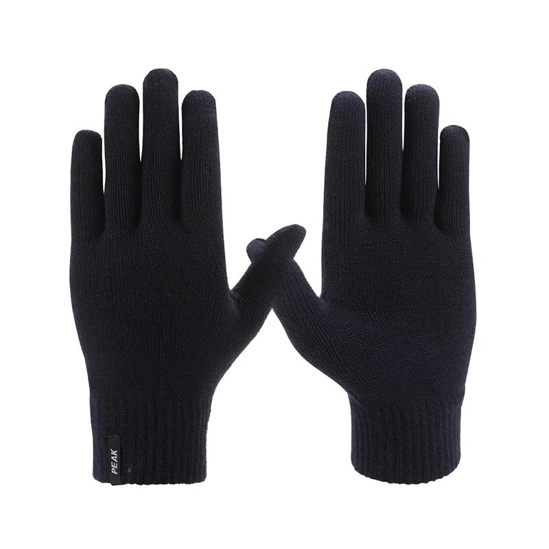 匹克 冬季保暖户外骑行滑雪触屏加绒骑车开车防寒针织毛线 腈纶 绒线手套 男女同款情侣款 多色可选