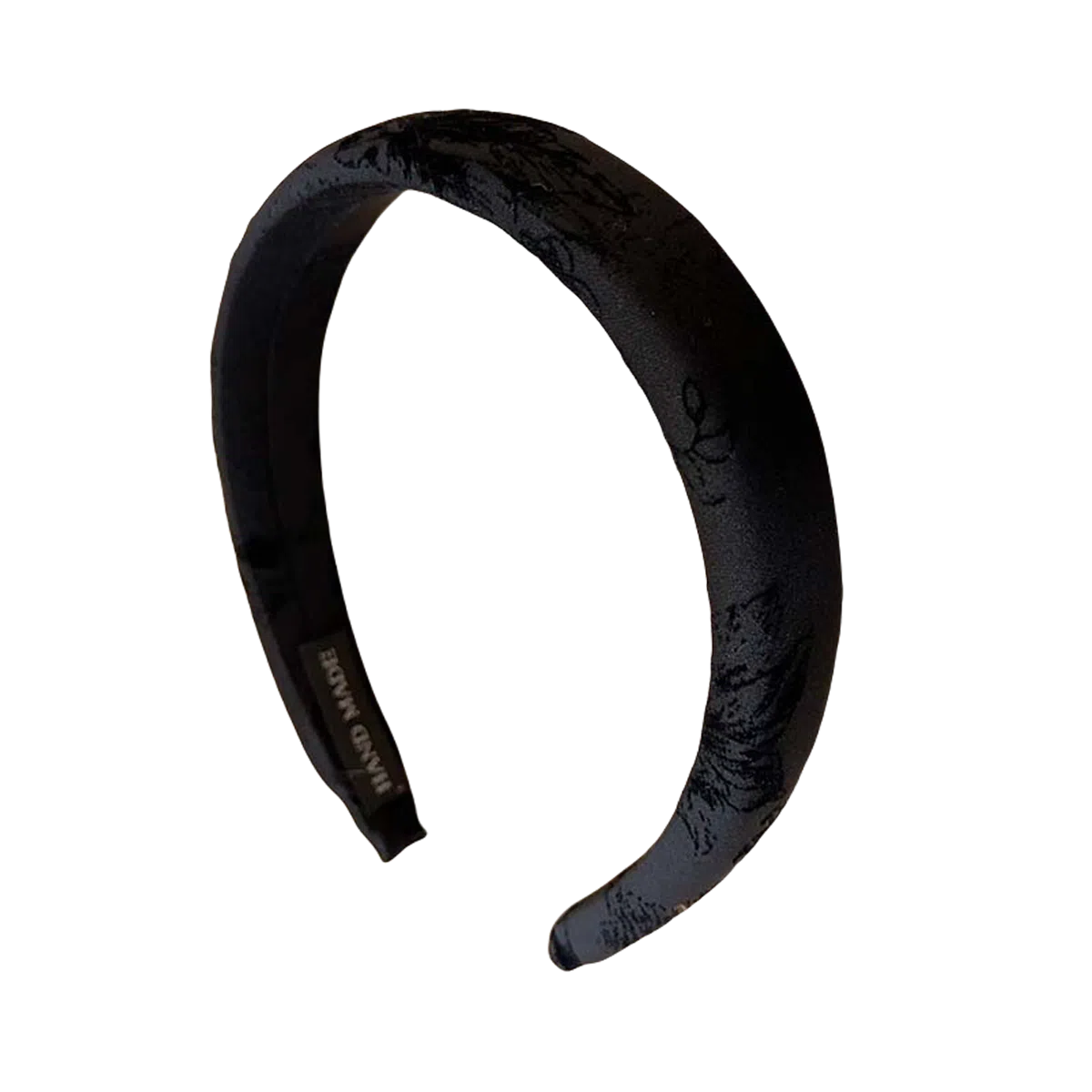 贯古今 新款高级感缎面压发高颅顶国风丝绒印花气质显脸小女发饰头箍 布艺 发箍 女款