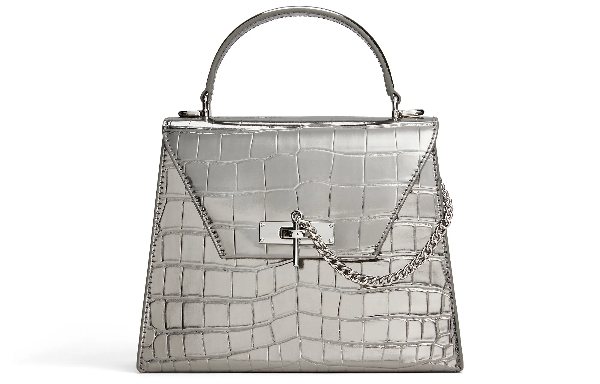 Charles & Keith Kelly Bag Small Tin Grey
