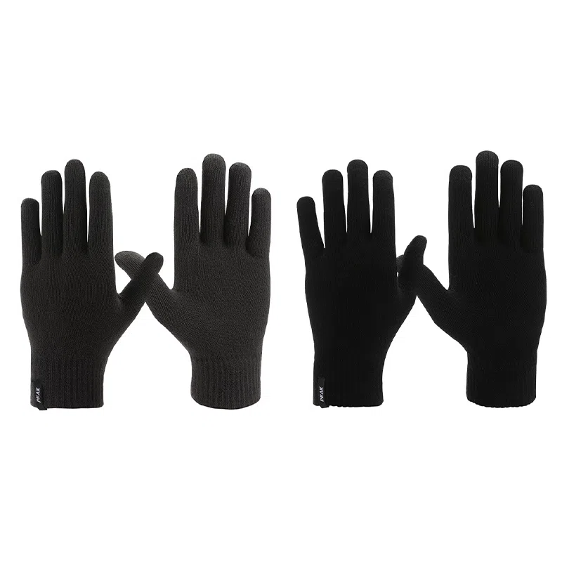匹克 冬季保暖户外骑行滑雪触屏加绒骑车开车防寒针织毛线 腈纶 绒线手套 男女同款情侣款 多色可选