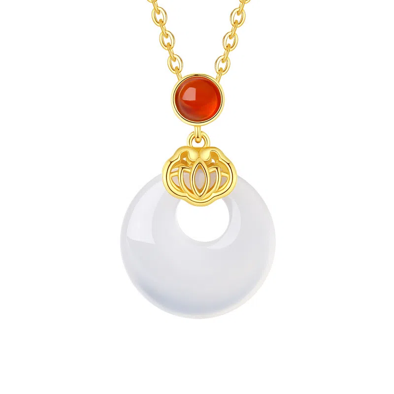 芷悦 如意平安 玛瑙 玉髓 项链 女款