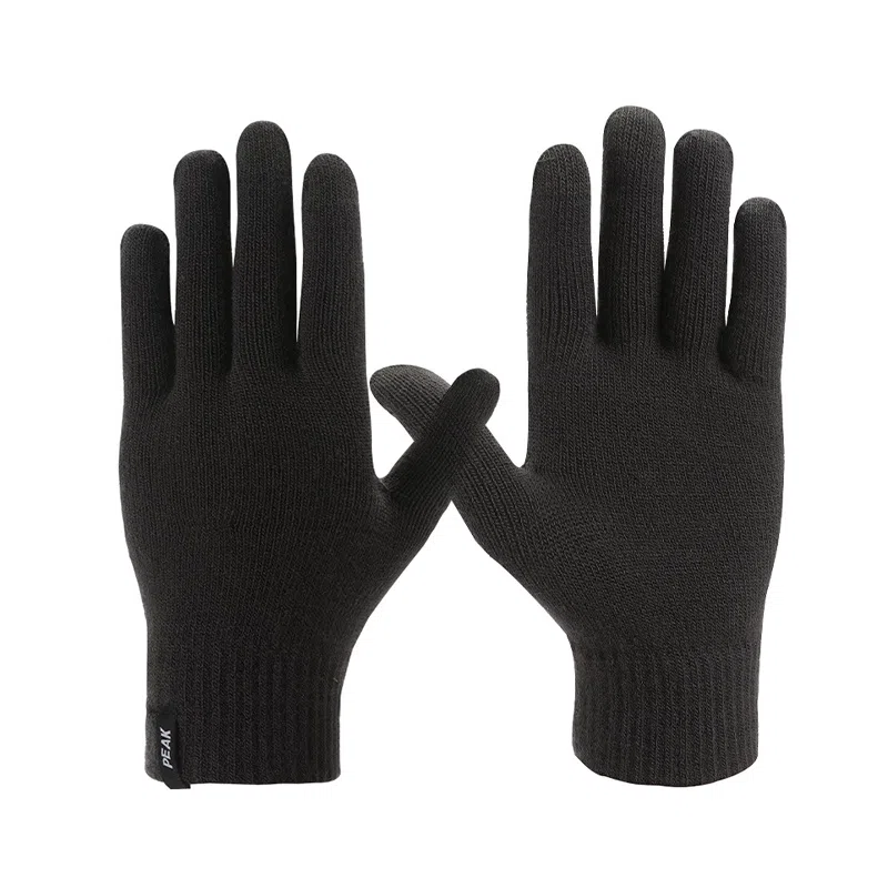 匹克 冬季保暖户外骑行滑雪触屏加绒骑车开车防寒针织毛线 腈纶 绒线手套 男女同款情侣款 多色可选