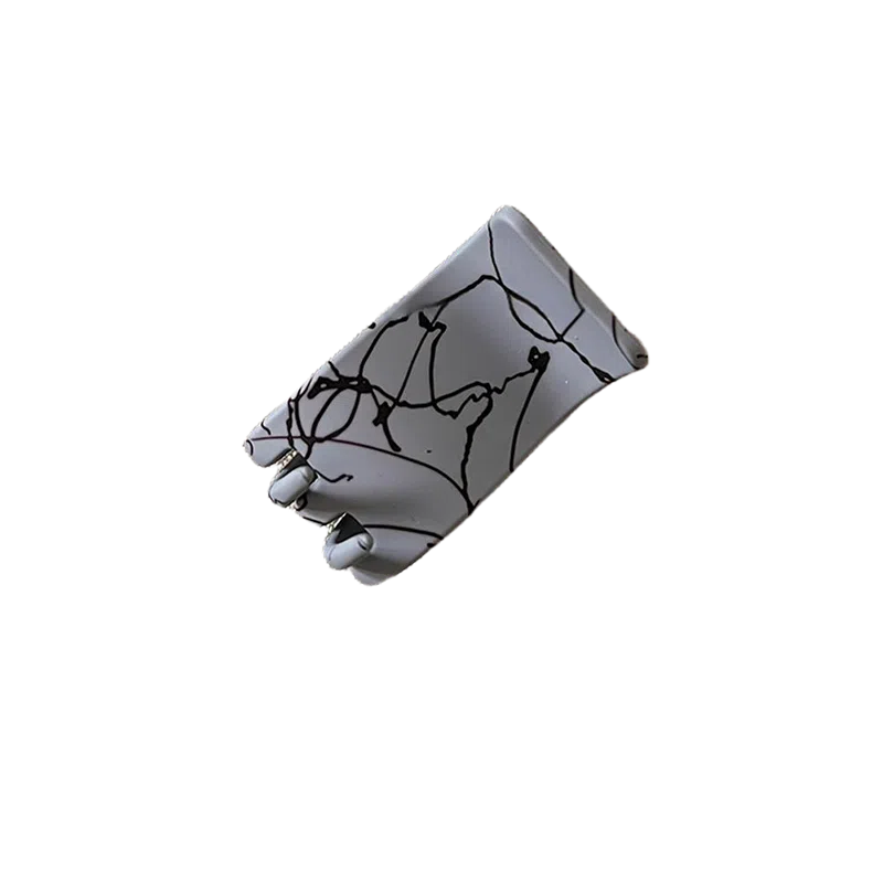 贯古今 高马尾丸子头小抓夹新款高级感盘发鲨鱼夹子高颅顶显脸小洗脸发饰 亚克力 发夹 女款