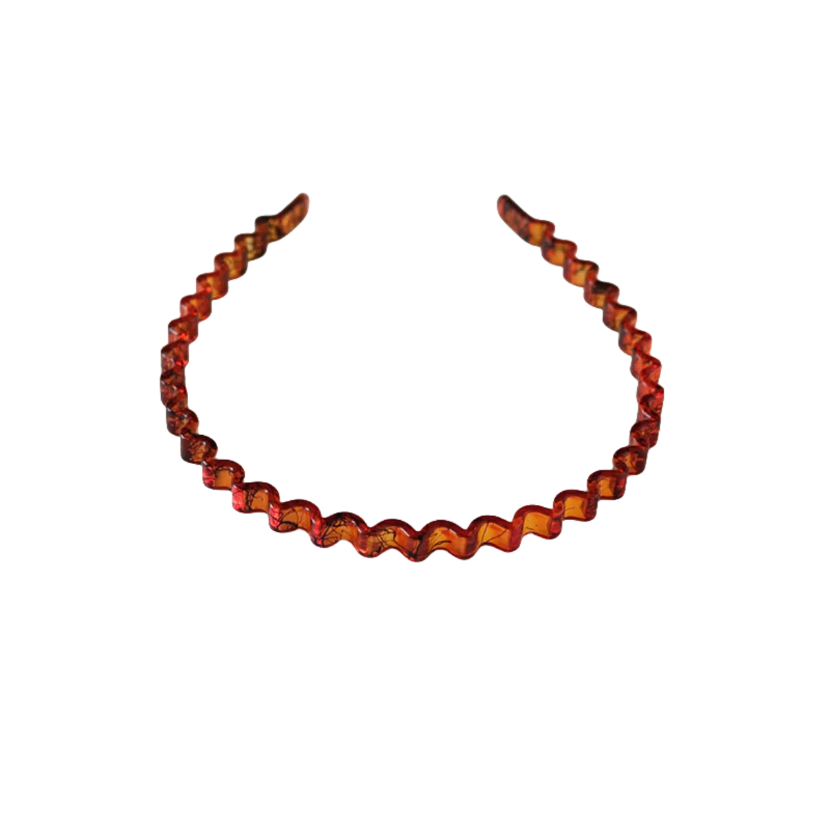 贯古今 简约纹理波浪新款精致高颅顶洗脸压发头箍头饰女气质百搭发卡 亚克力 发箍 女款