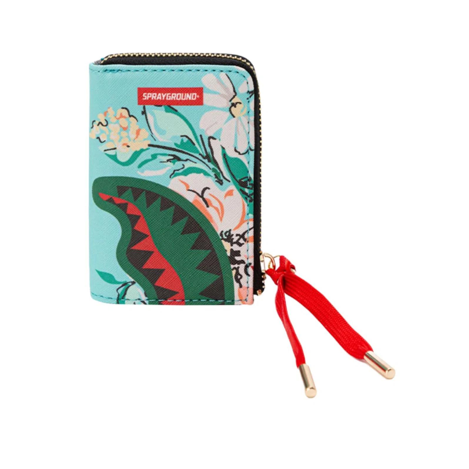 SPRAYGROUND Floral Shark Mouth Mini Wallet