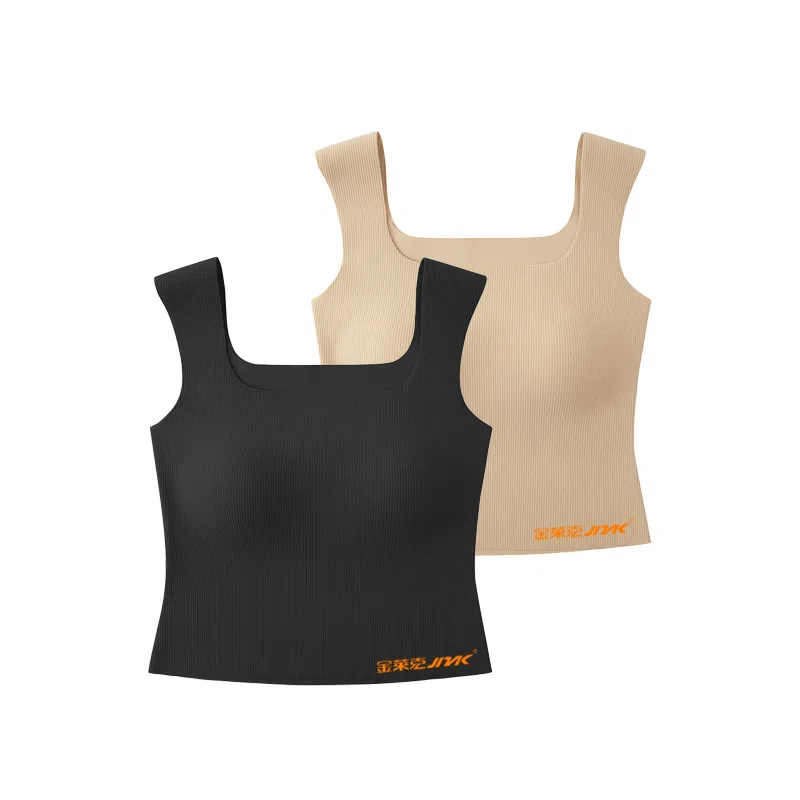 金莱克 螺纹凉感带胸垫显瘦修身防走光清爽透气宽肩带背心 女款