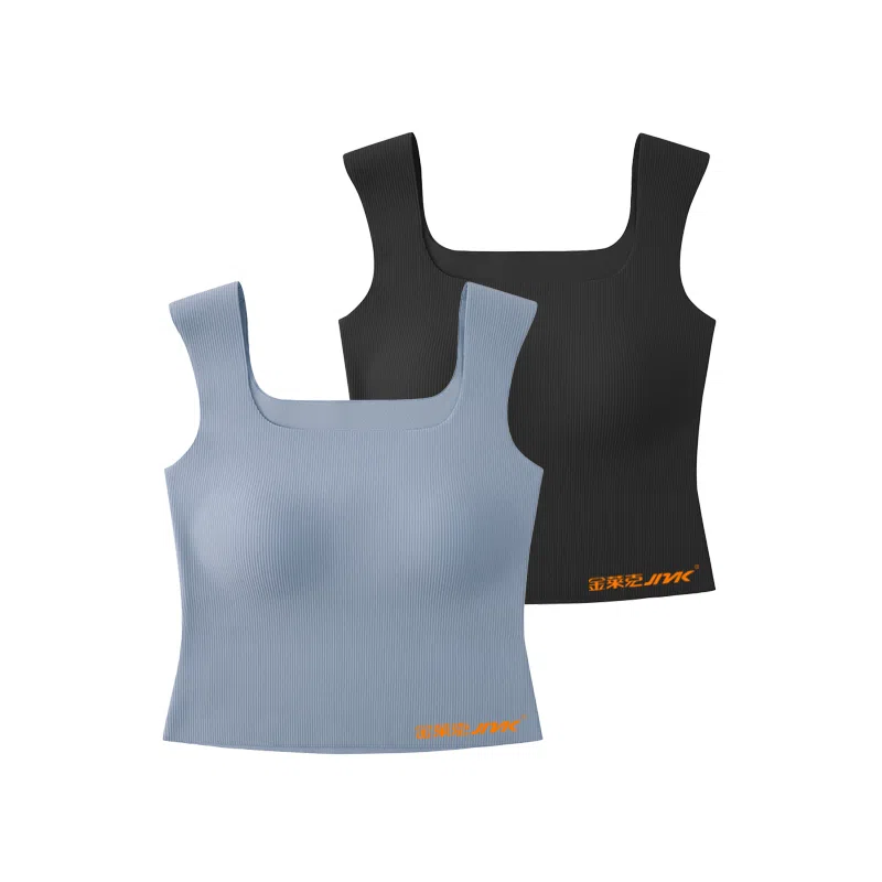 金莱克 螺纹凉感带胸垫显瘦修身防走光清爽透气宽肩带背心 女款