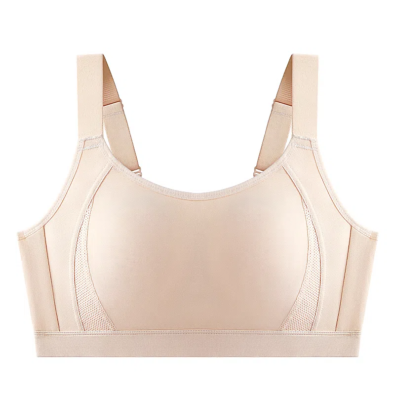 千奈美 纯色轻薄透气大胸显小光面无痕文胸 女款