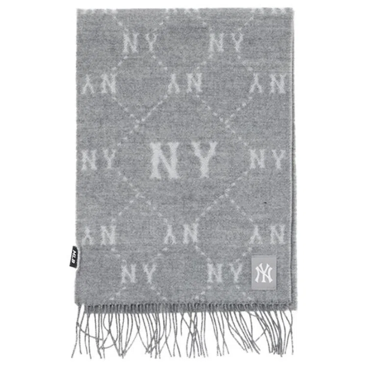 MLB Logo Scarf Grey