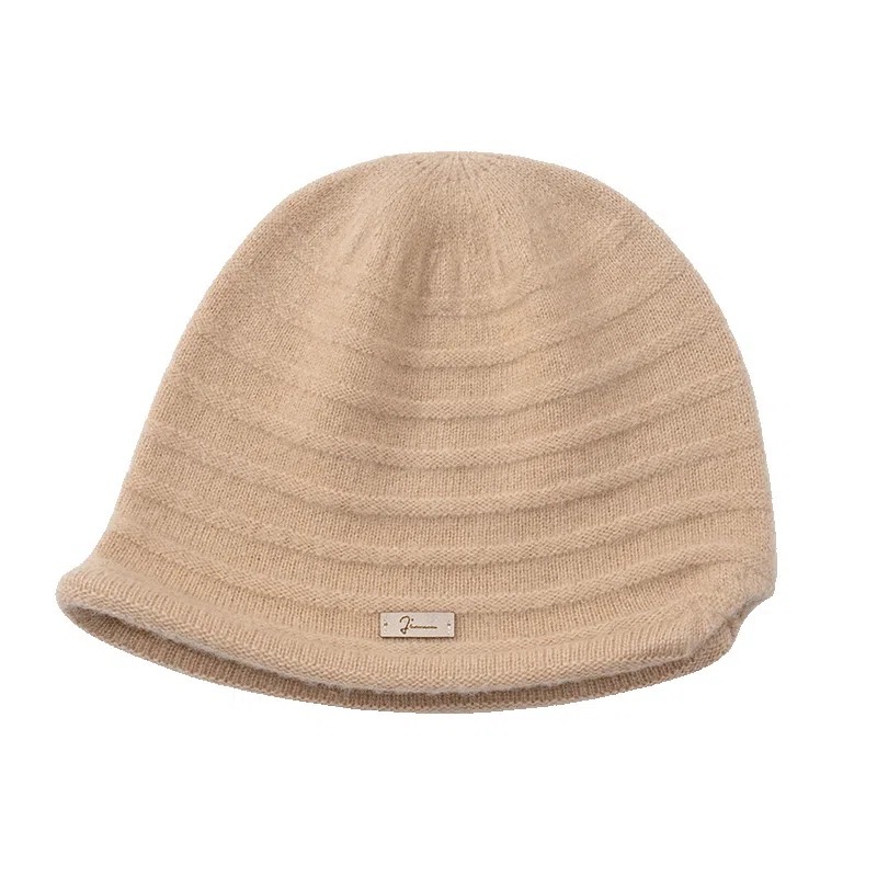 玖慕 帽子女秋冬妈妈百搭保暖护耳长辈老人羊毛针织奶奶 羊绒 绒线帽 女款