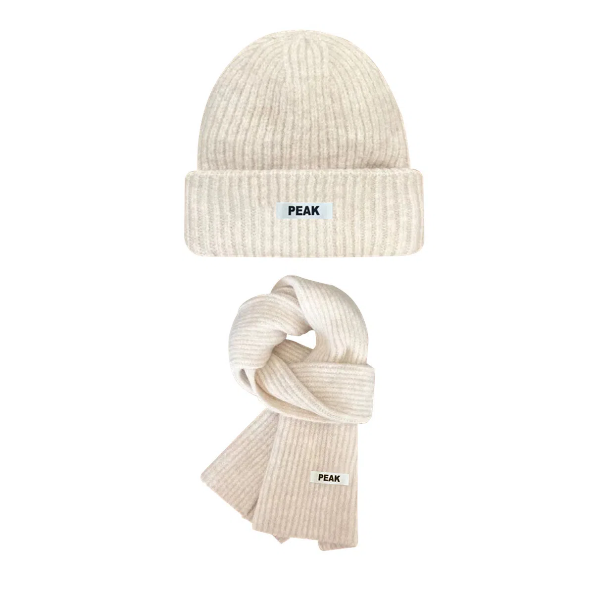 匹克 【保暖三件套】简约百搭保暖防寒 聚酯纤维 绒线帽 男女同款情侣款