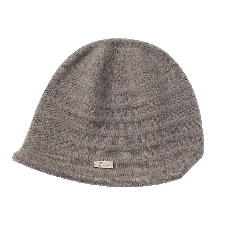 玖慕 帽子女秋冬妈妈百搭保暖护耳长辈老人羊毛针织奶奶 羊绒 绒线帽 女款