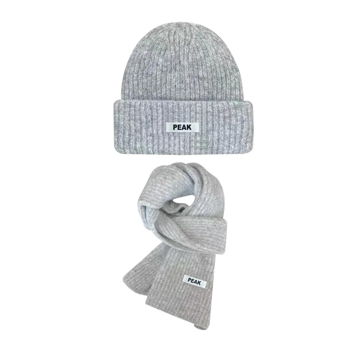 匹克 【保暖三件套】简约百搭保暖防寒 聚酯纤维 绒线帽 男女同款情侣款