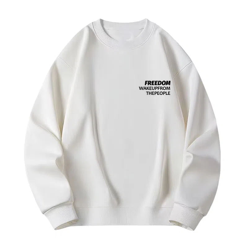 莫代尔 休闲时尚潮流简约字母舒适亲肤连帽长袖打底衣 男女同款