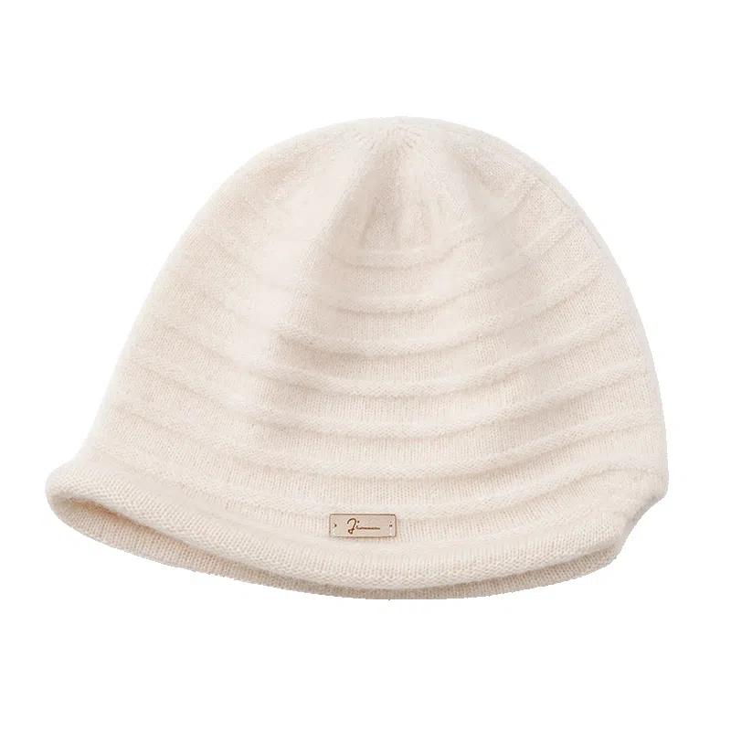 玖慕 帽子女秋冬妈妈百搭保暖护耳长辈老人羊毛针织奶奶 羊绒 绒线帽 女款