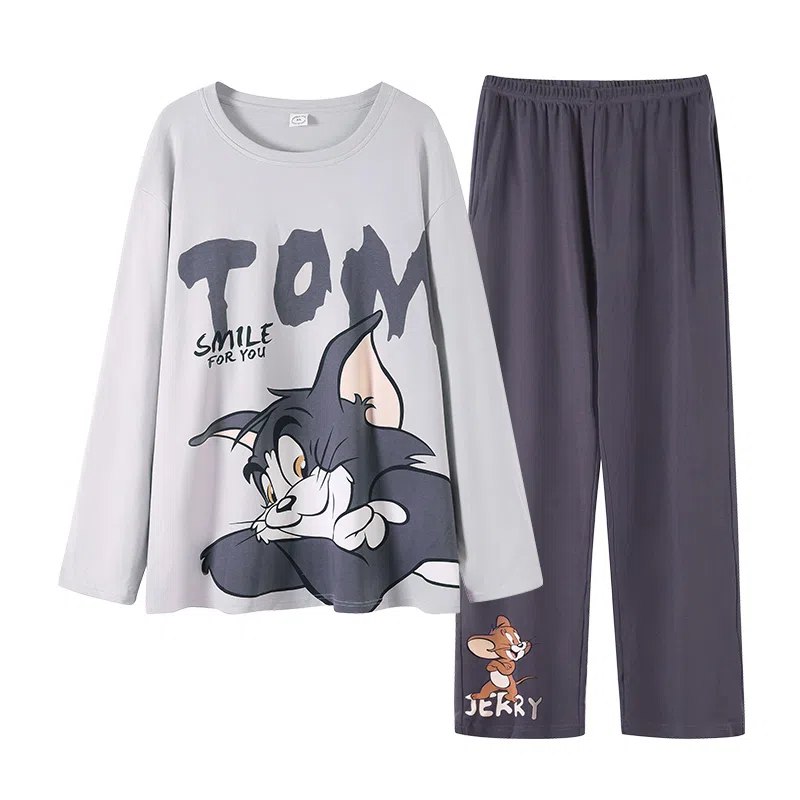 帕兰朵 休闲长袖长裤加大码睡衣套装 男款