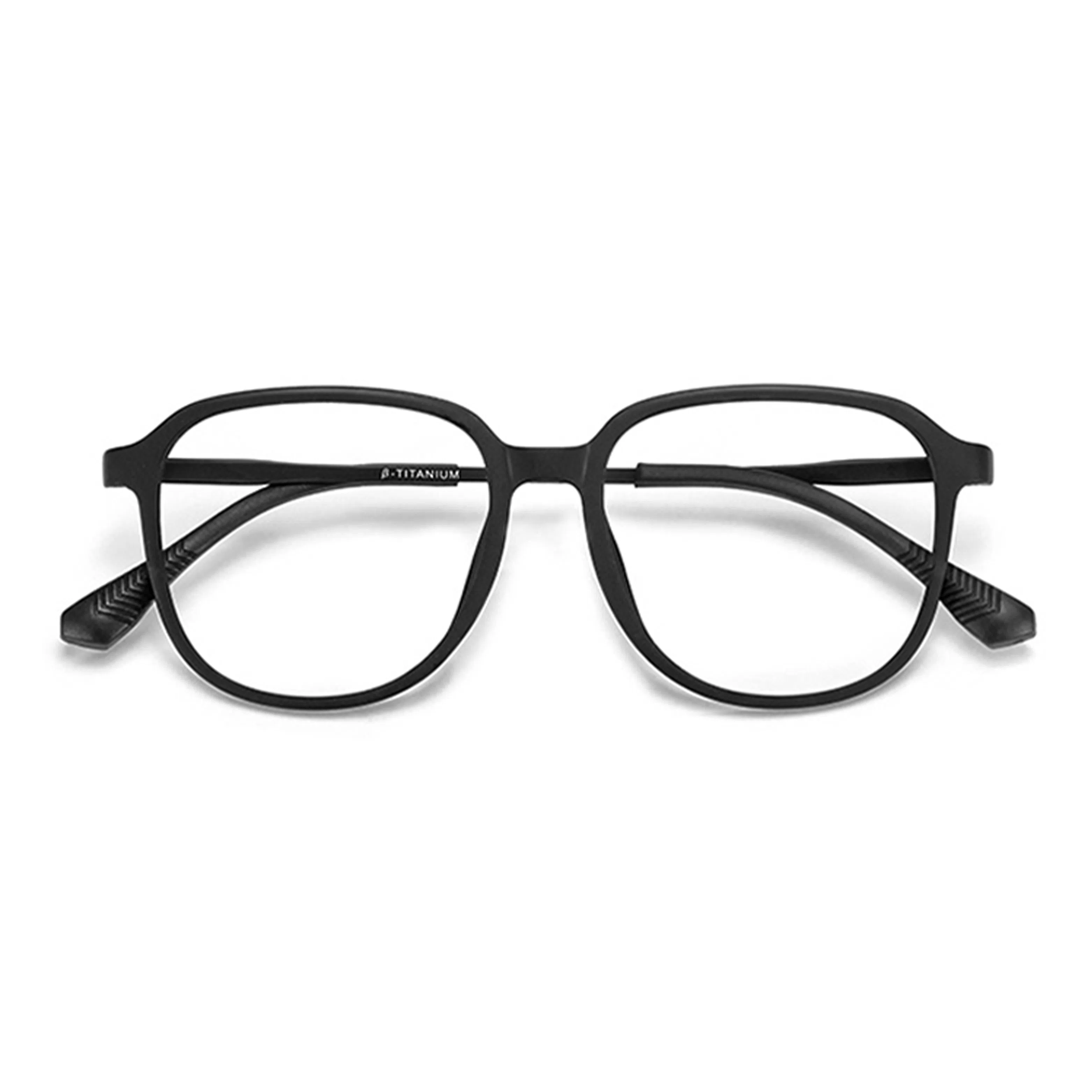 苍木优品 近视眼镜框  透明渐变防蓝光可配度数大框超轻 β钛 方形 光学镜架 男女同款情侣款